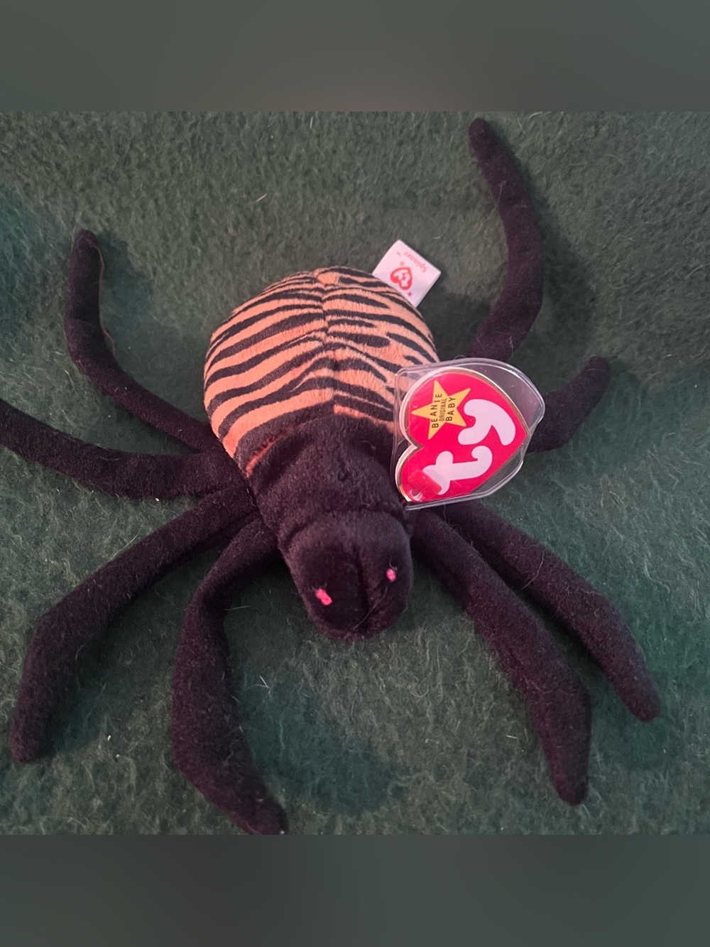 NWT 1996 Ty Spinner the Spider Beanie Baby